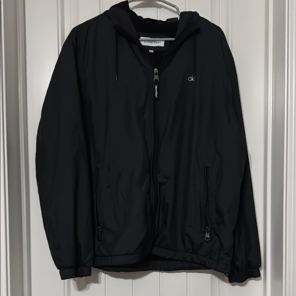 Calvin Klein Black Windbreaker Jacket